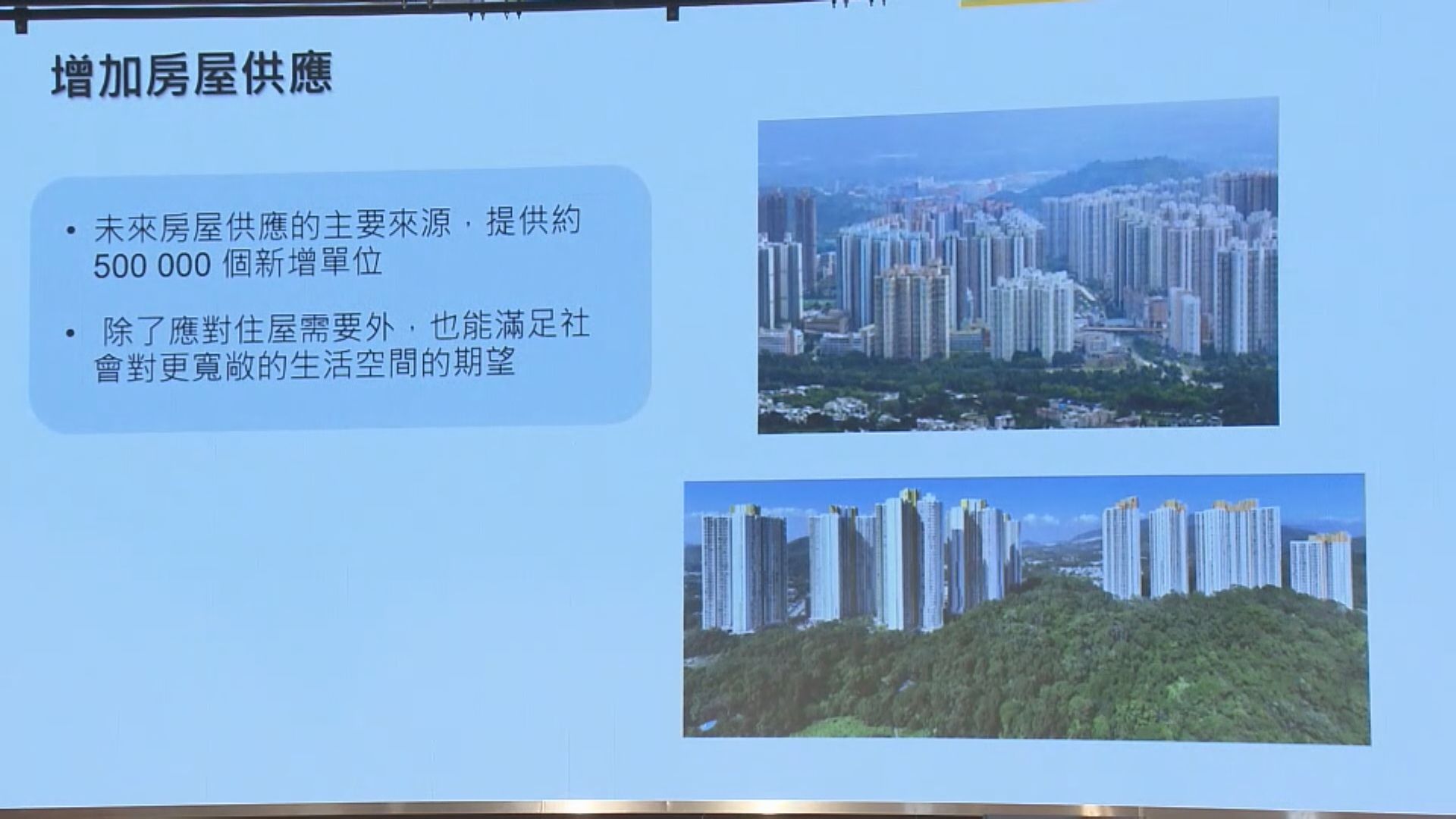 北部都會區料建50萬居住單位 容納250萬人口