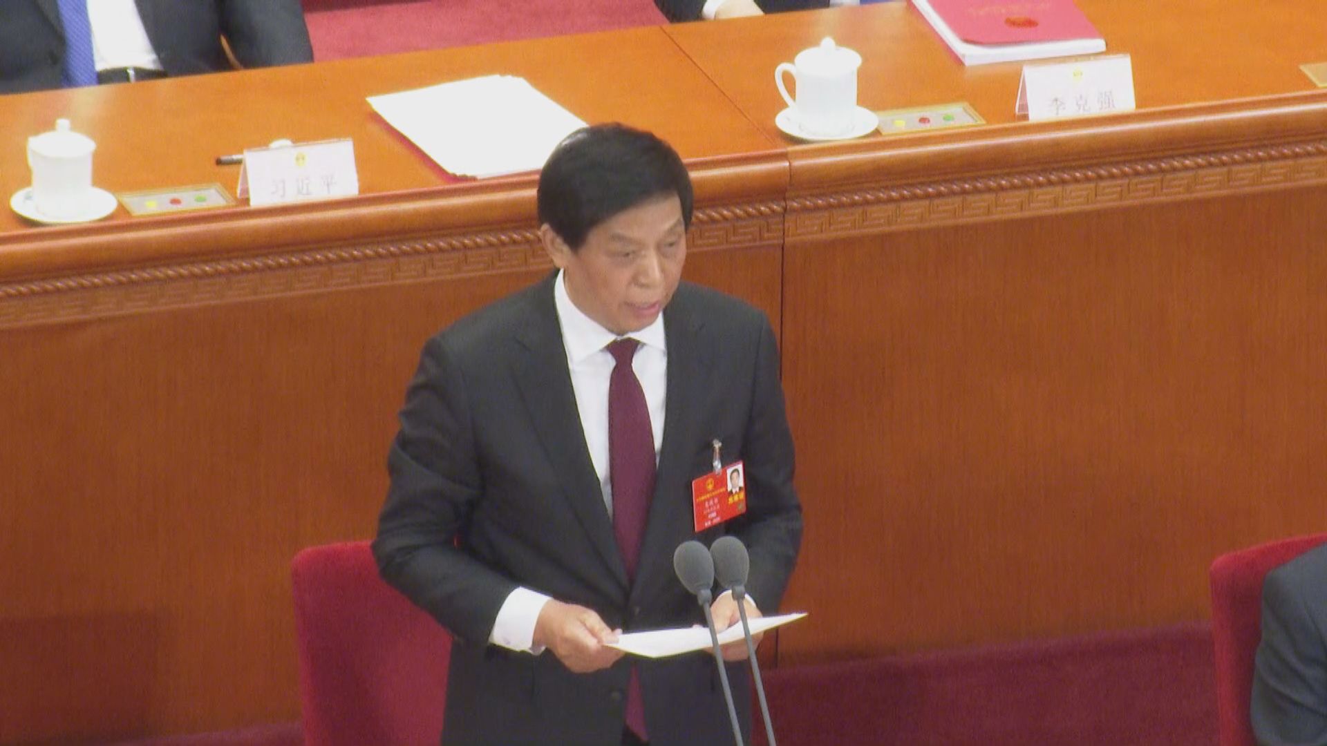 建立港區國安法決定草案　表決稿較初稿有三處改動