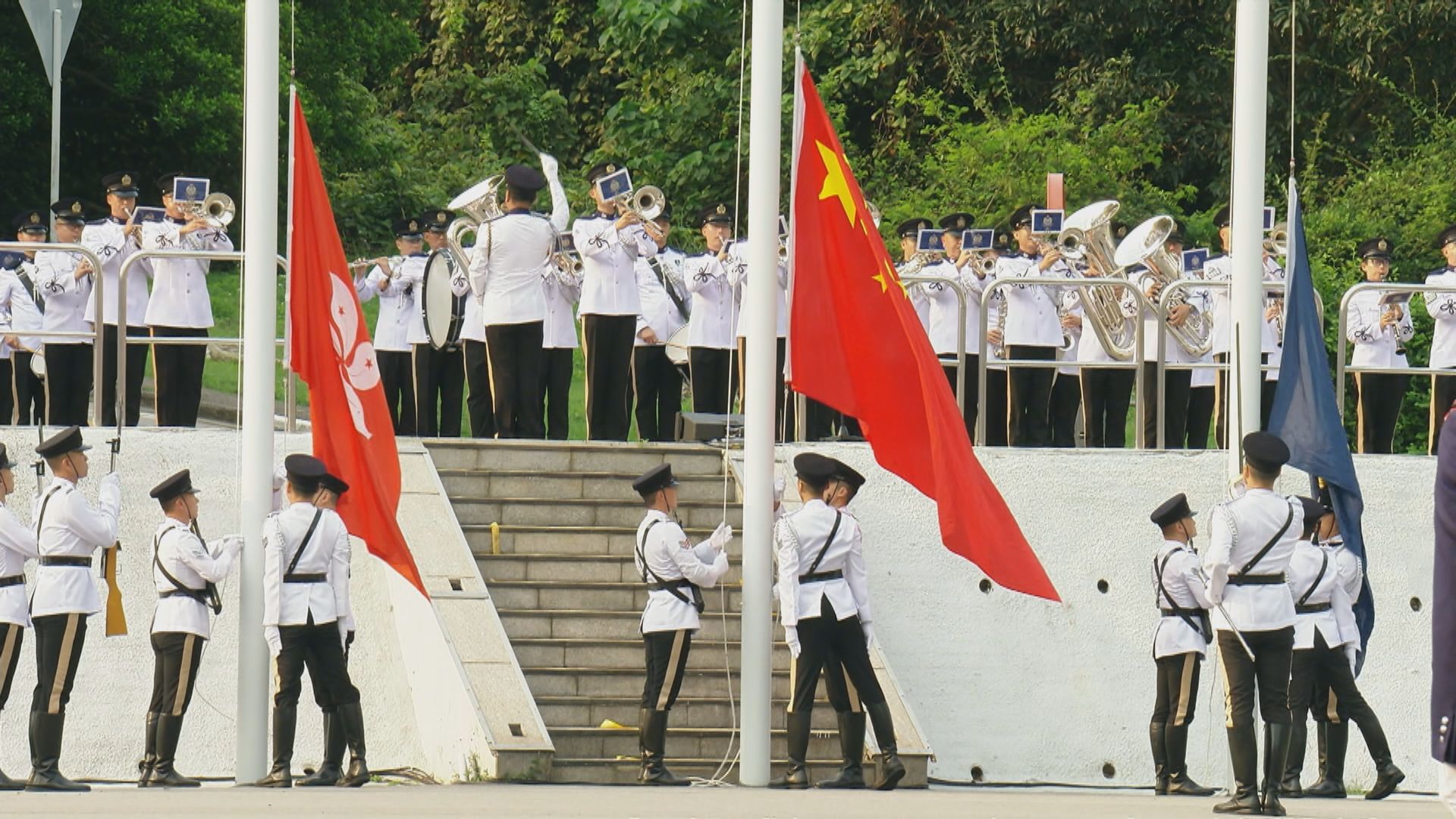 全民國家安全教育日　保安局帶領紀律部隊舉行升旗儀式