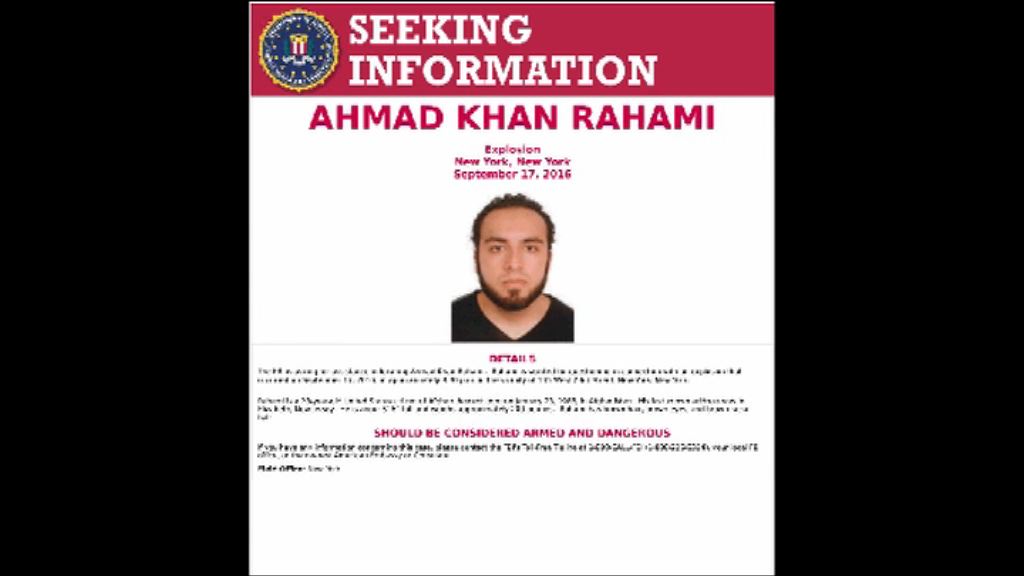 連串爆炸案　紐約警方通緝一名阿富汗裔男子