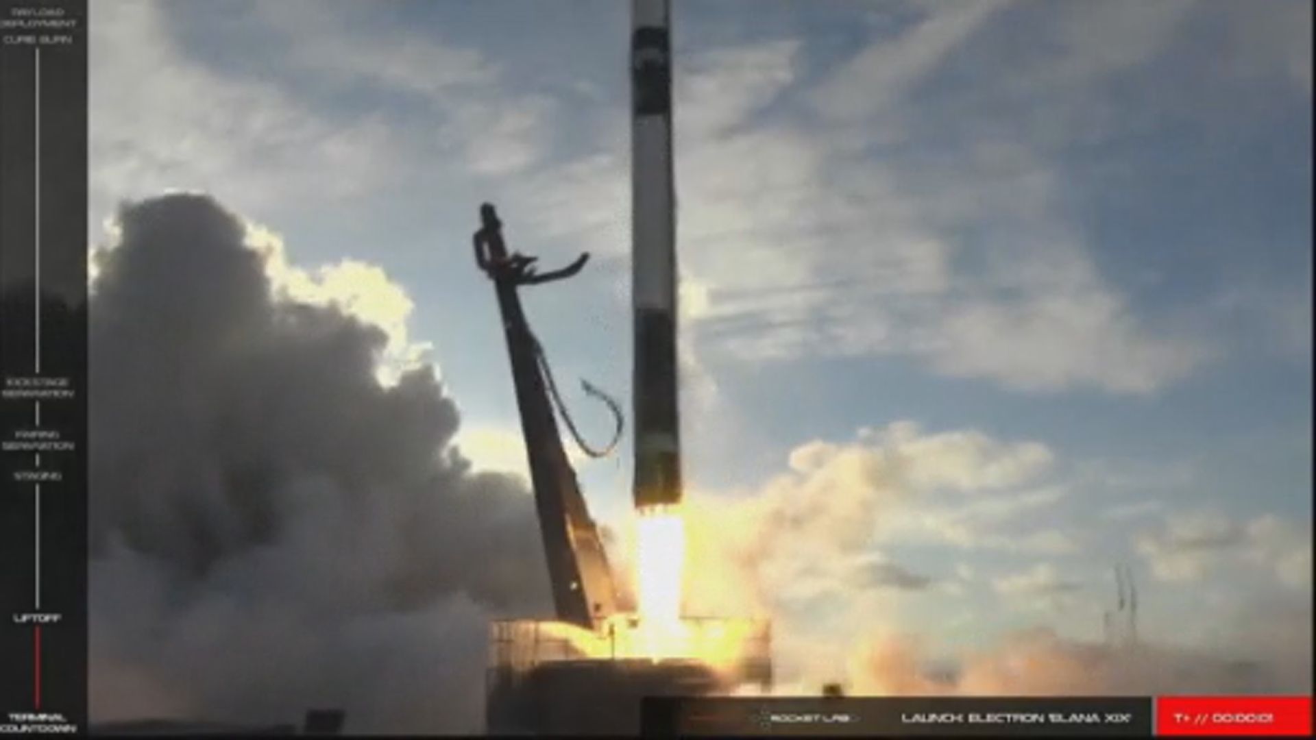 火箭實驗室火箭順利升空