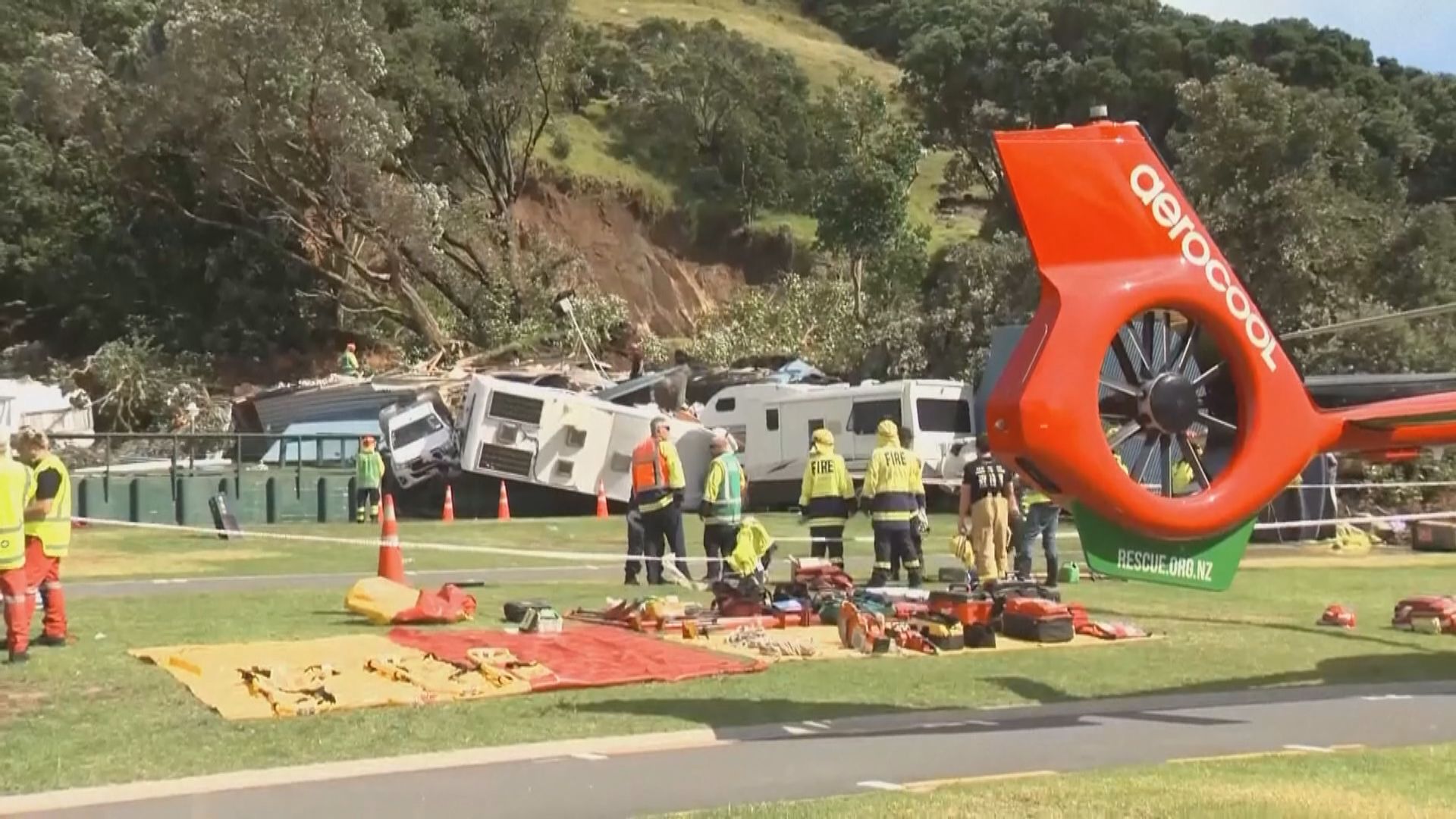 新西蘭北島熱門營地山泥傾瀉　多人失蹤