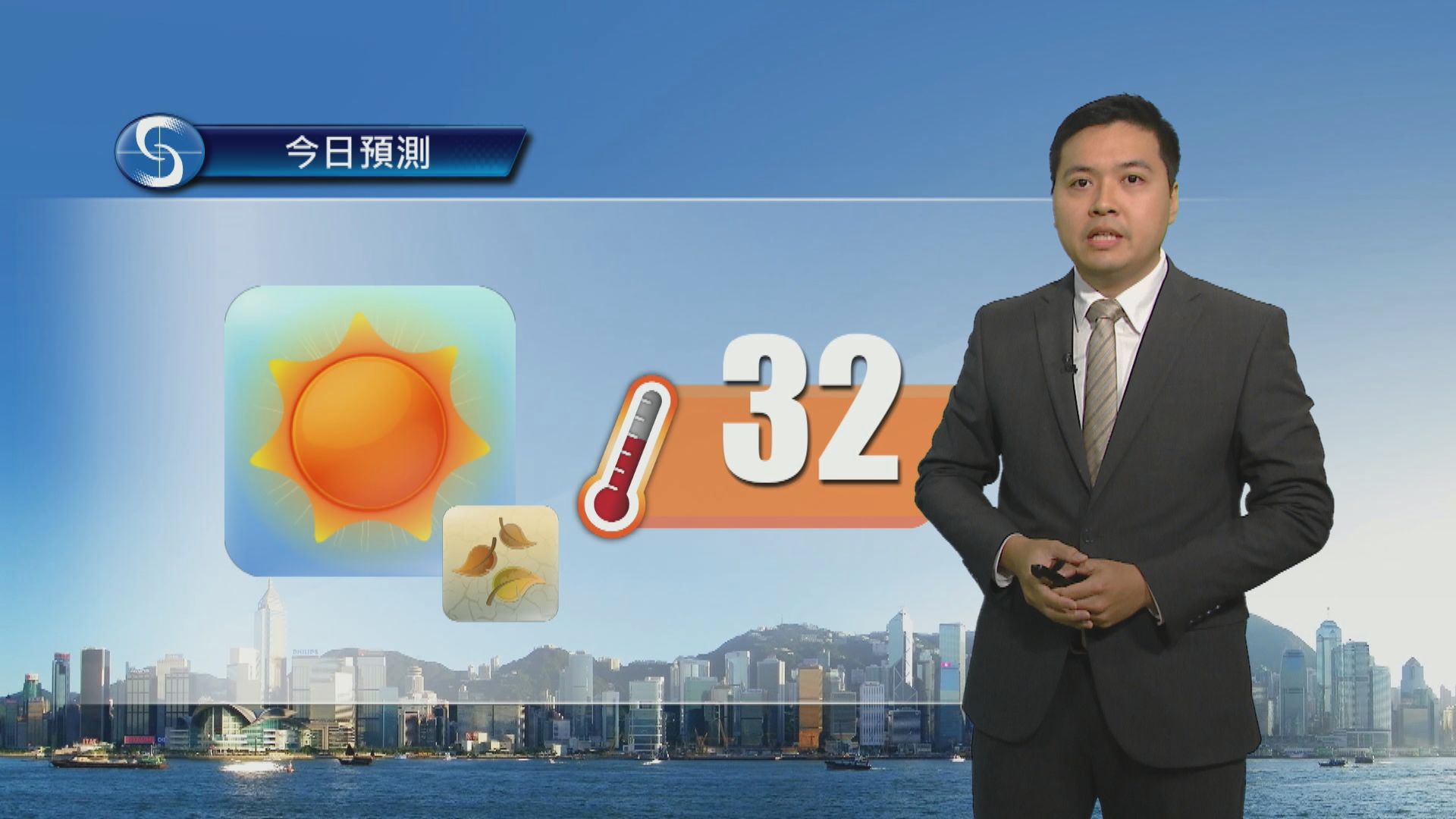 天氣報告｜日間乾燥炎熱　展望周三酷熱