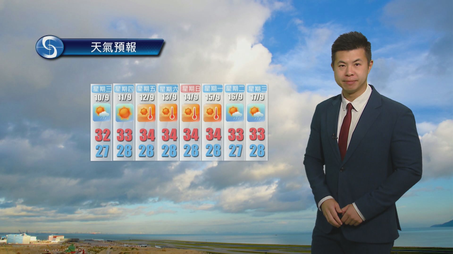 天氣報告｜局部地區大雨及狂風雷暴　最高氣溫約31度