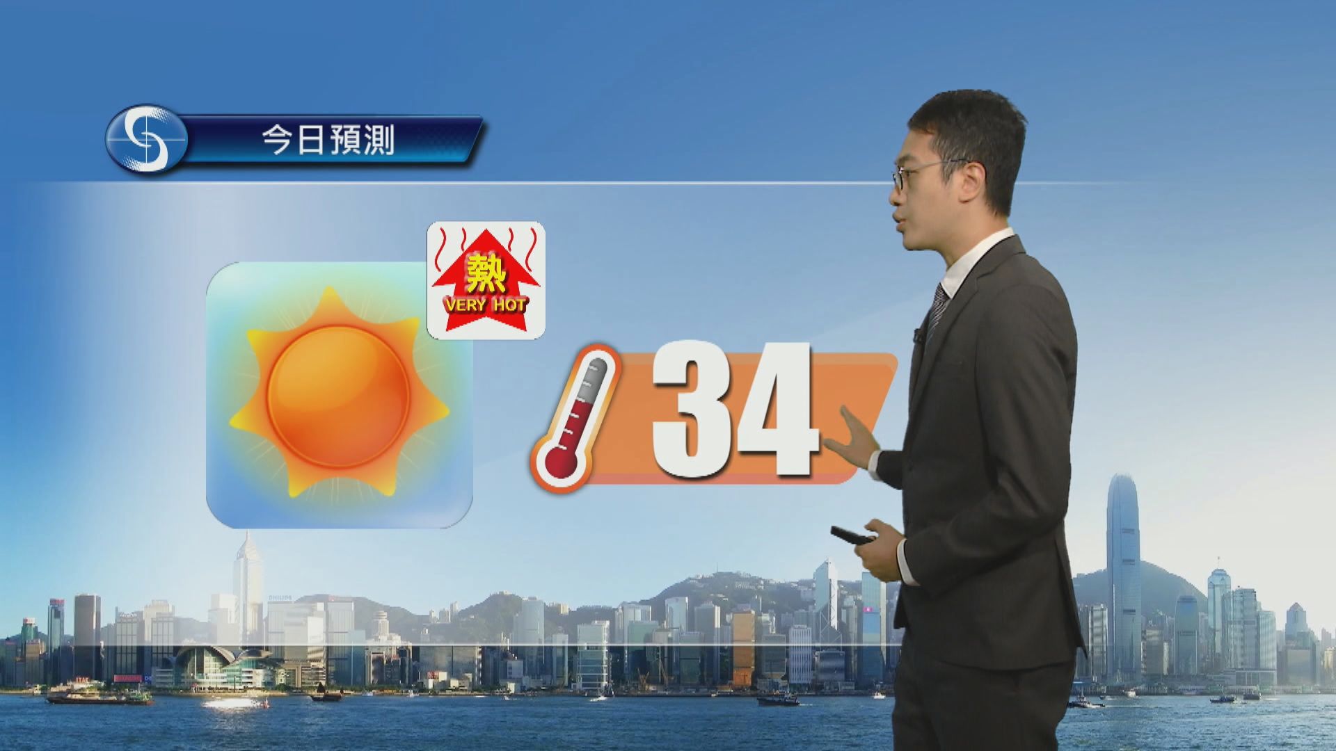 天氣報告｜酷熱天氣警告生效　最高氣溫約34度