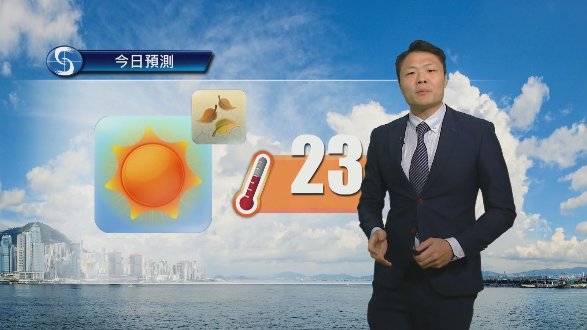天氣報告｜天晴日間乾燥　最高氣溫約23度