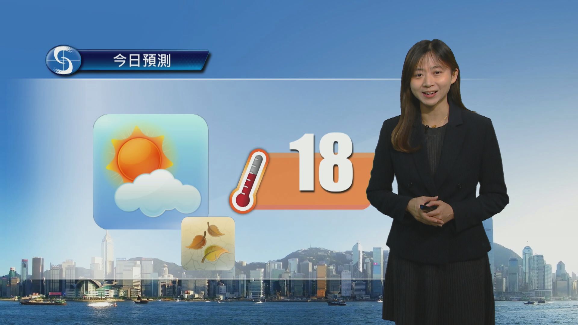 天氣報告｜早上寒冷　日間最高氣溫約18度