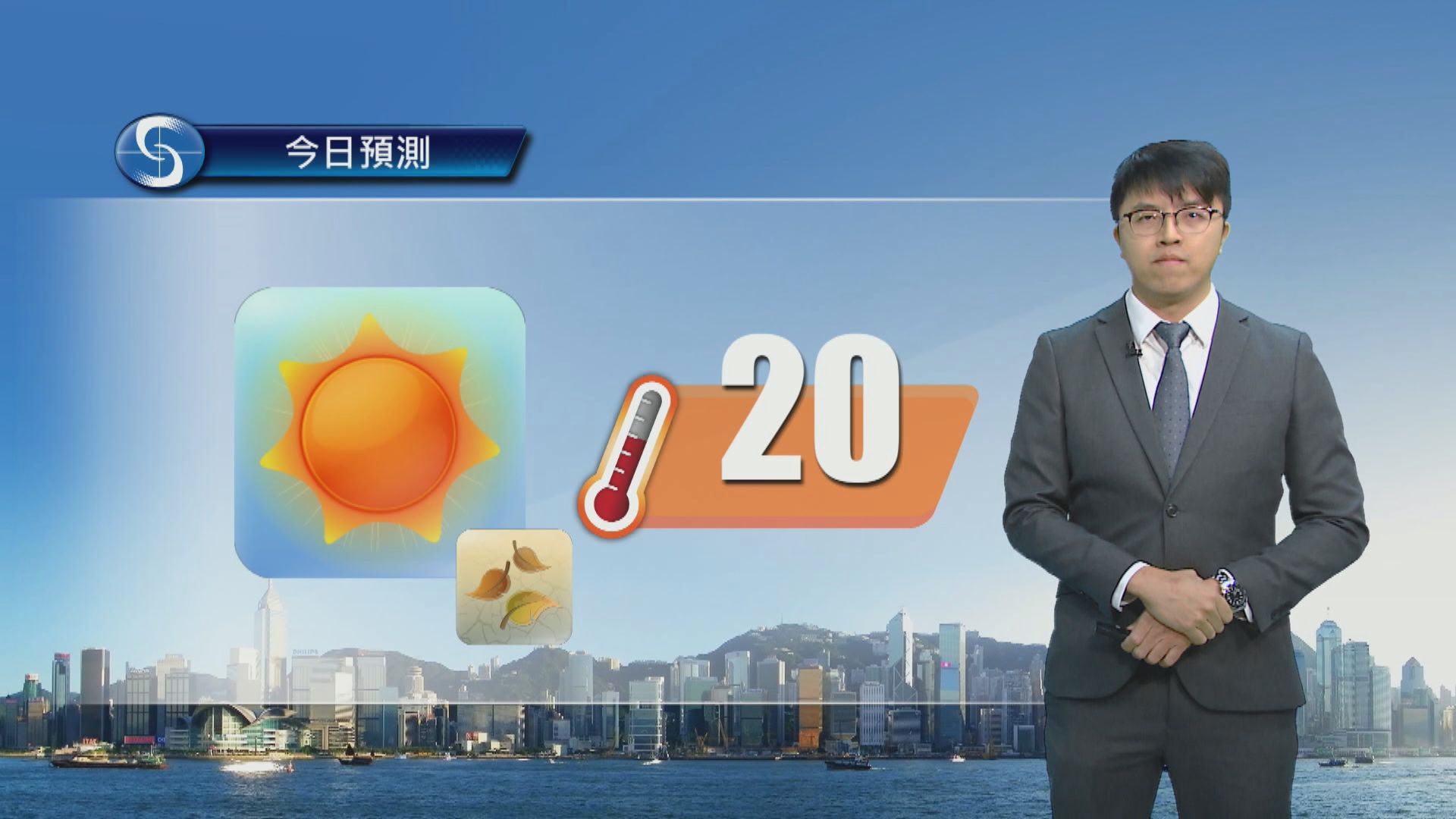 天氣報告｜天晴及非常乾燥　最高氣溫約20度