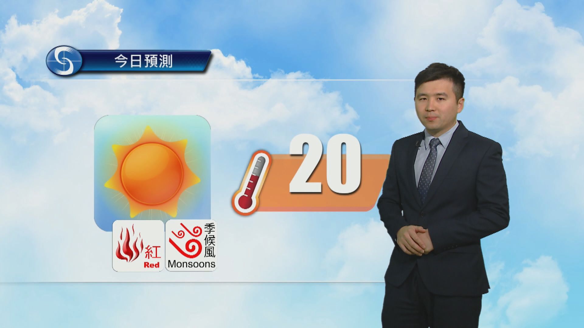 天氣報告｜大致天晴及乾燥　最高氣溫約20度