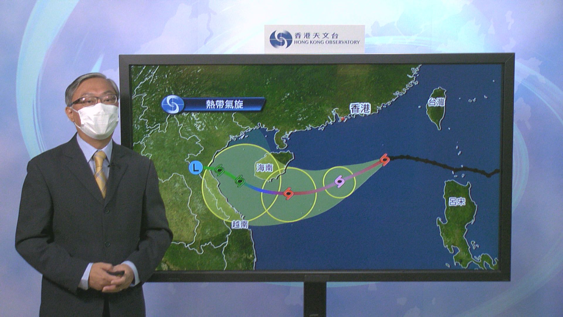 天文台：午夜前改發八號信號機會不大