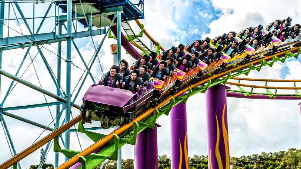 海洋公園過山車故障遊客被困 