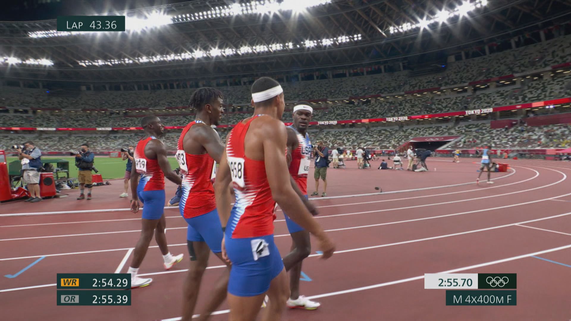 男子及女子4X400米接力賽　美國成功衛冕