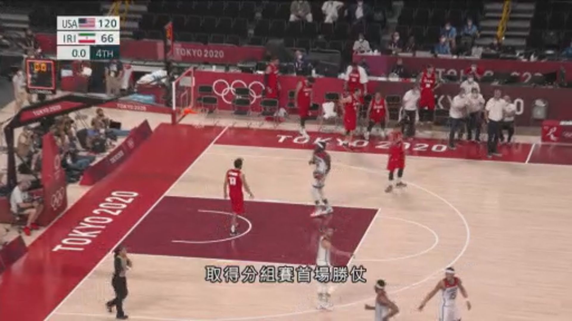 男籃　美國120:66伊朗