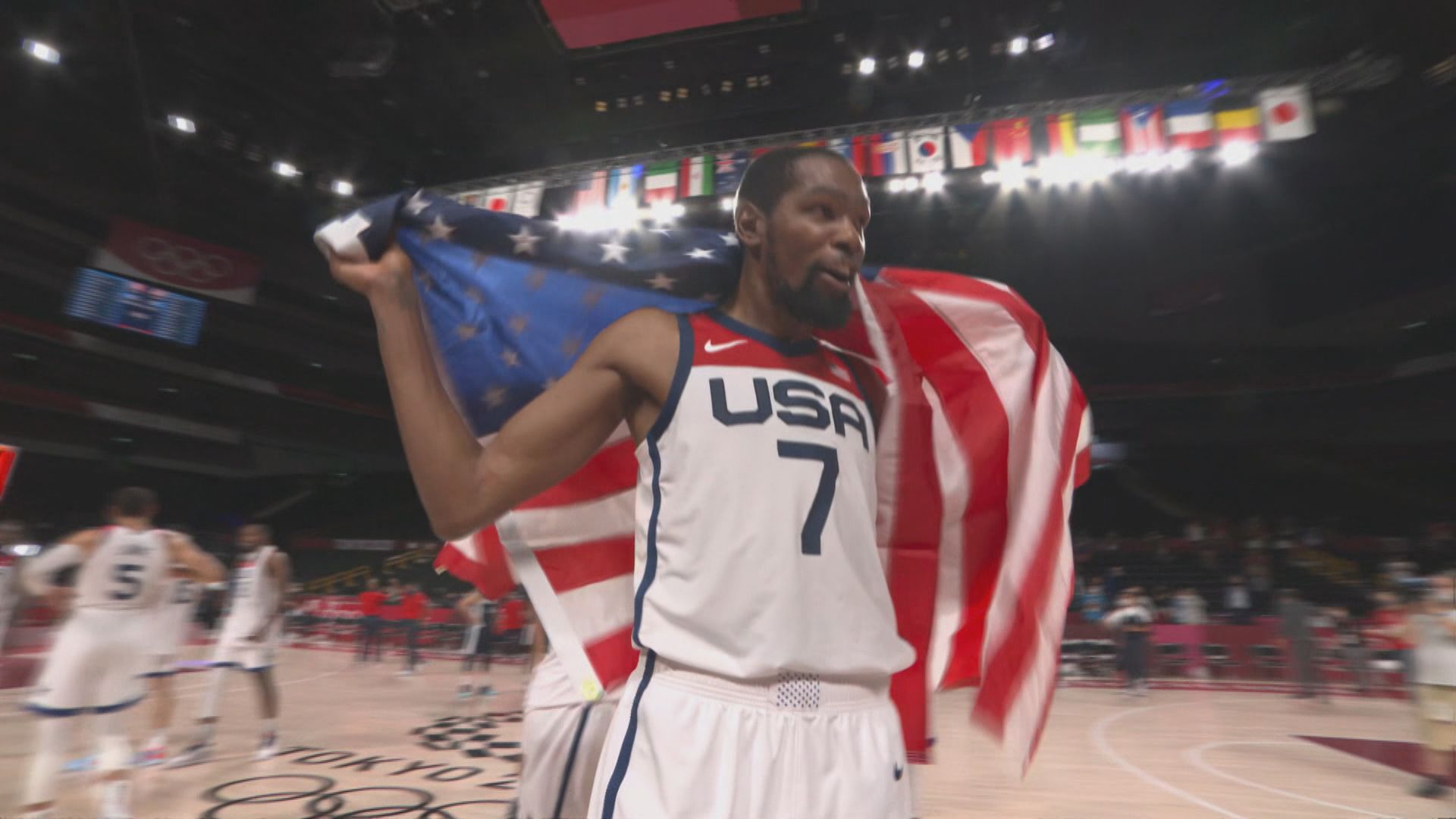 男子籃球決賽　美國87:82法國