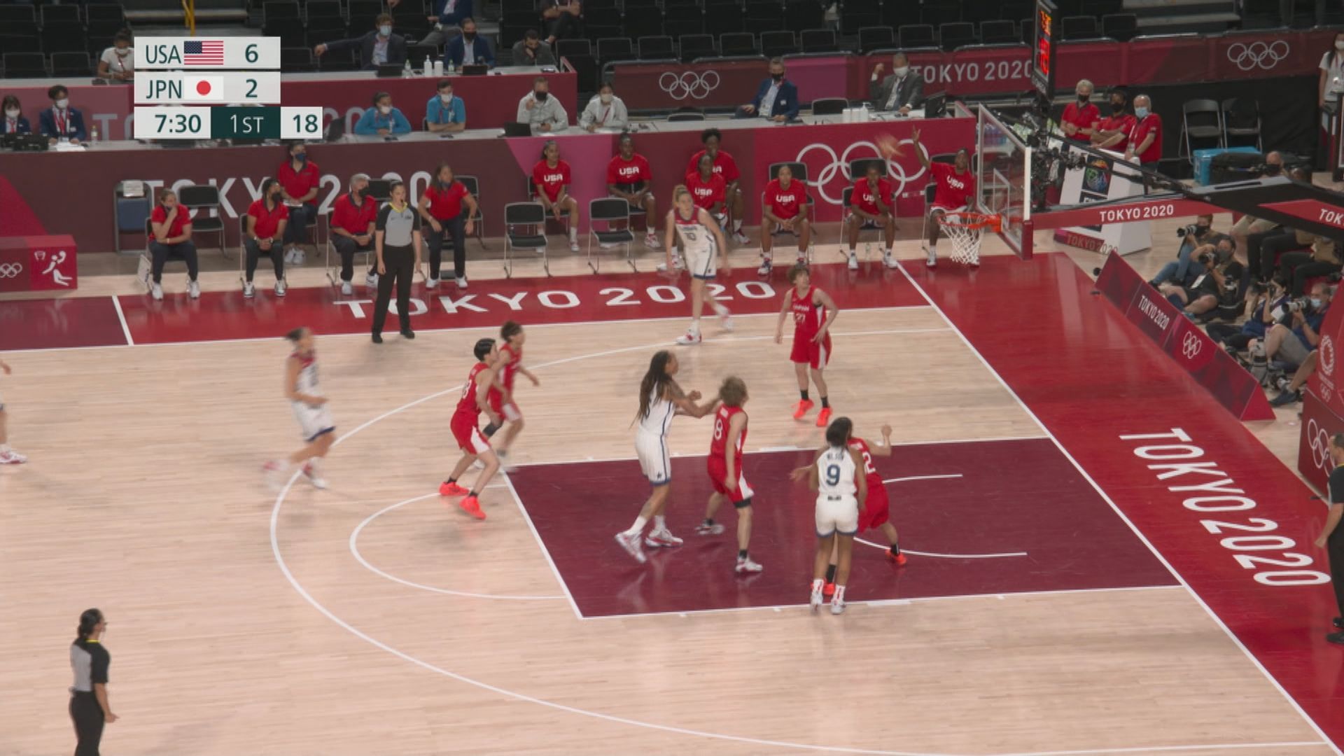 女籃決賽　美國90:75日本