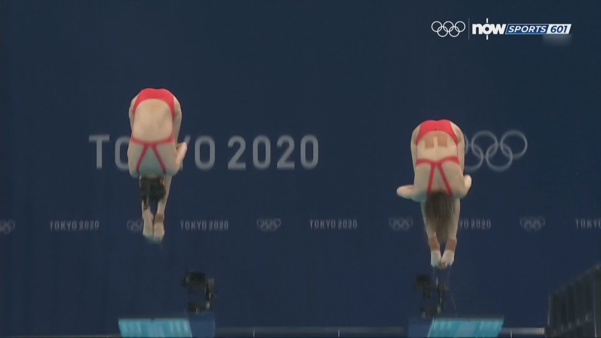 女子雙人三米板跳水國家隊奪金