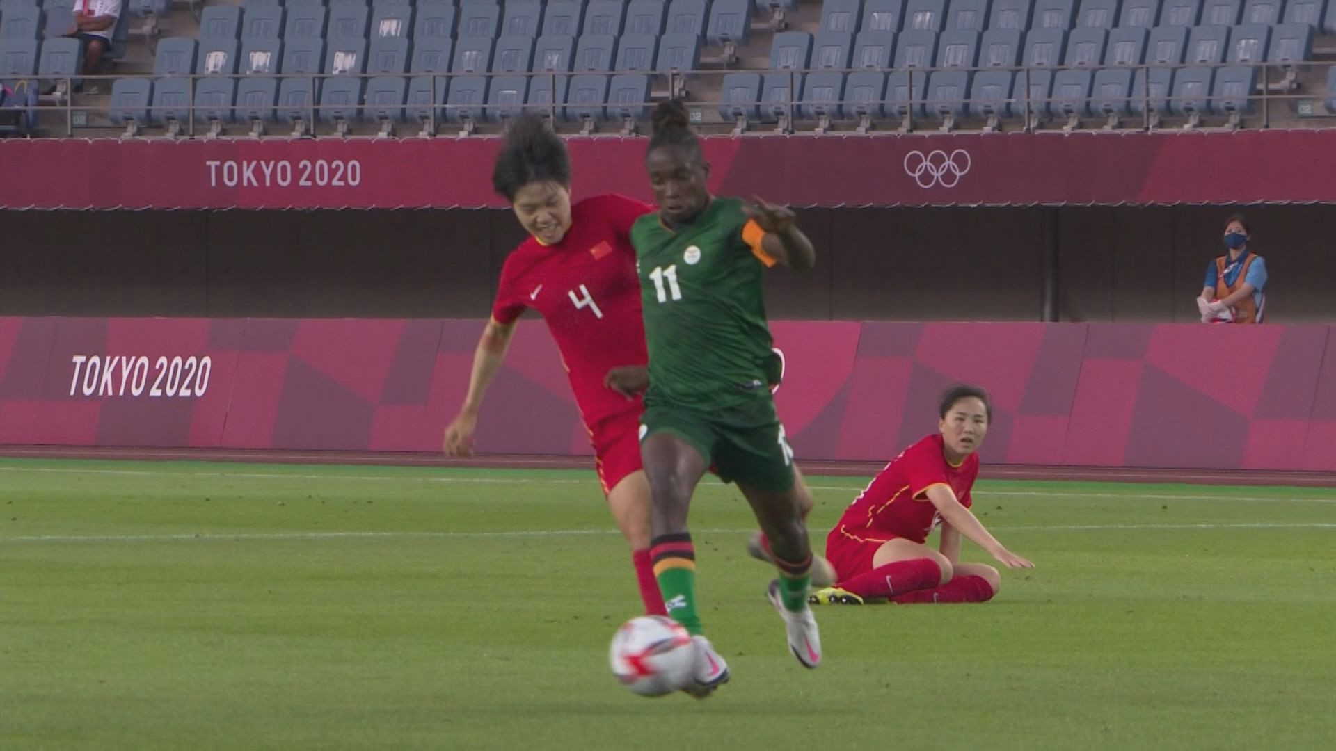 女足分組賽F組　中國4:4贊比亞