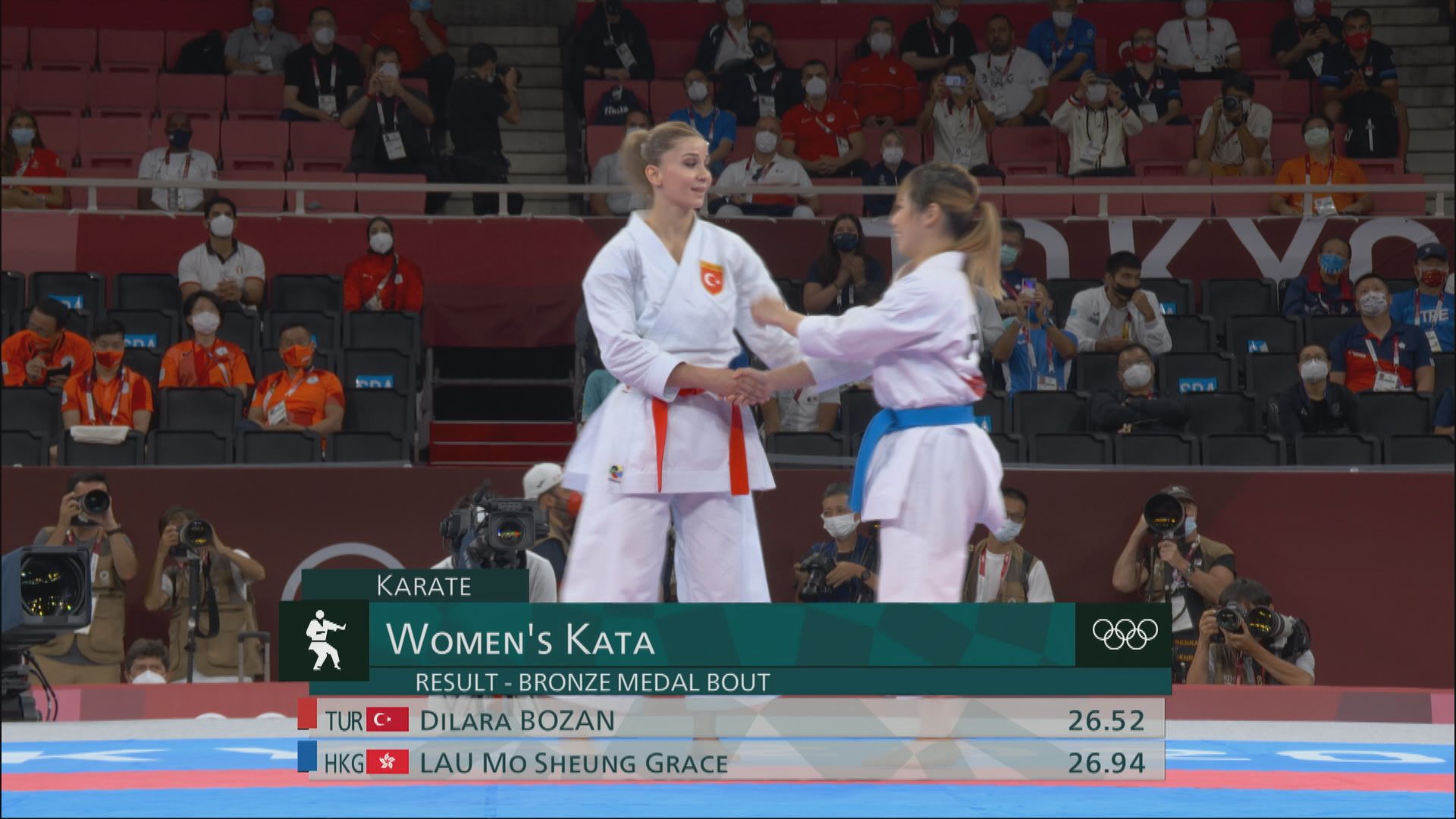 劉慕裳贏得空手道個人「形」銅牌