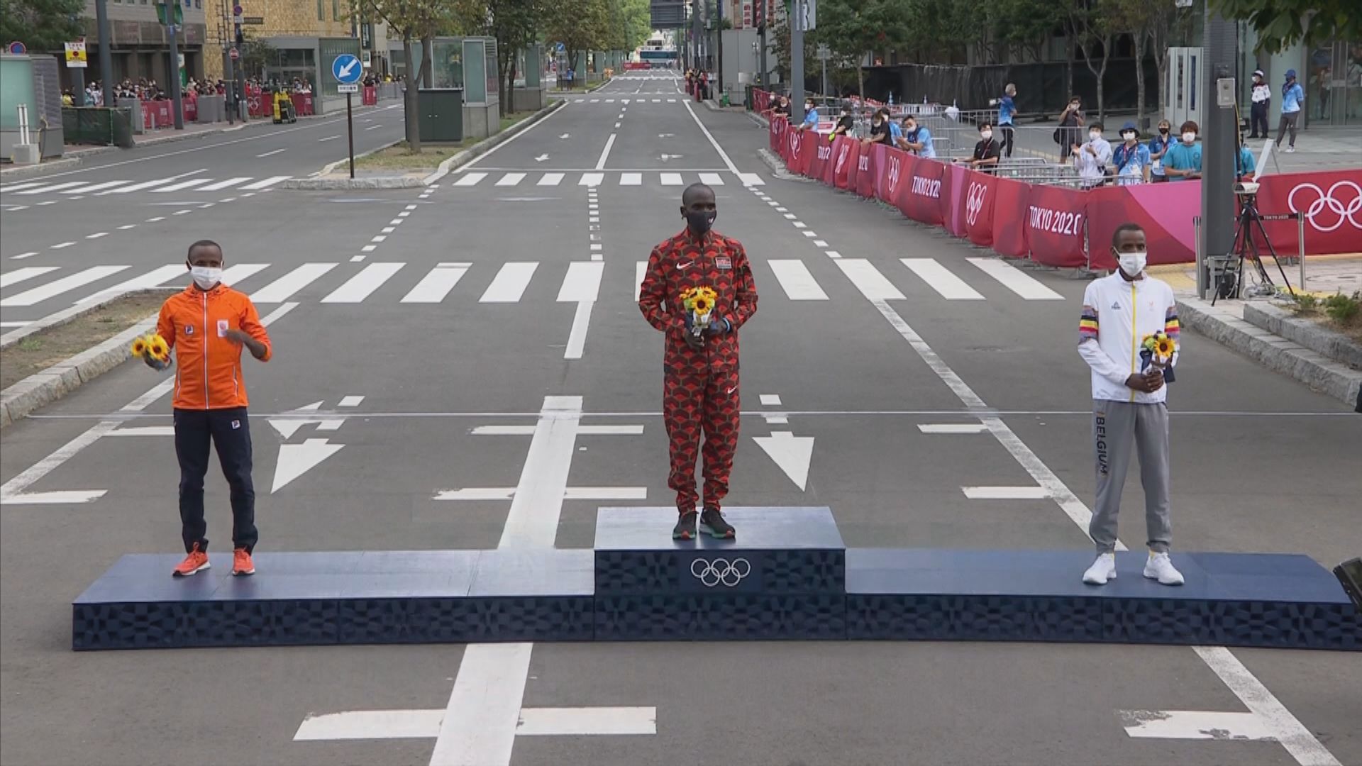 男子馬拉松　傑祖基成功衛冕