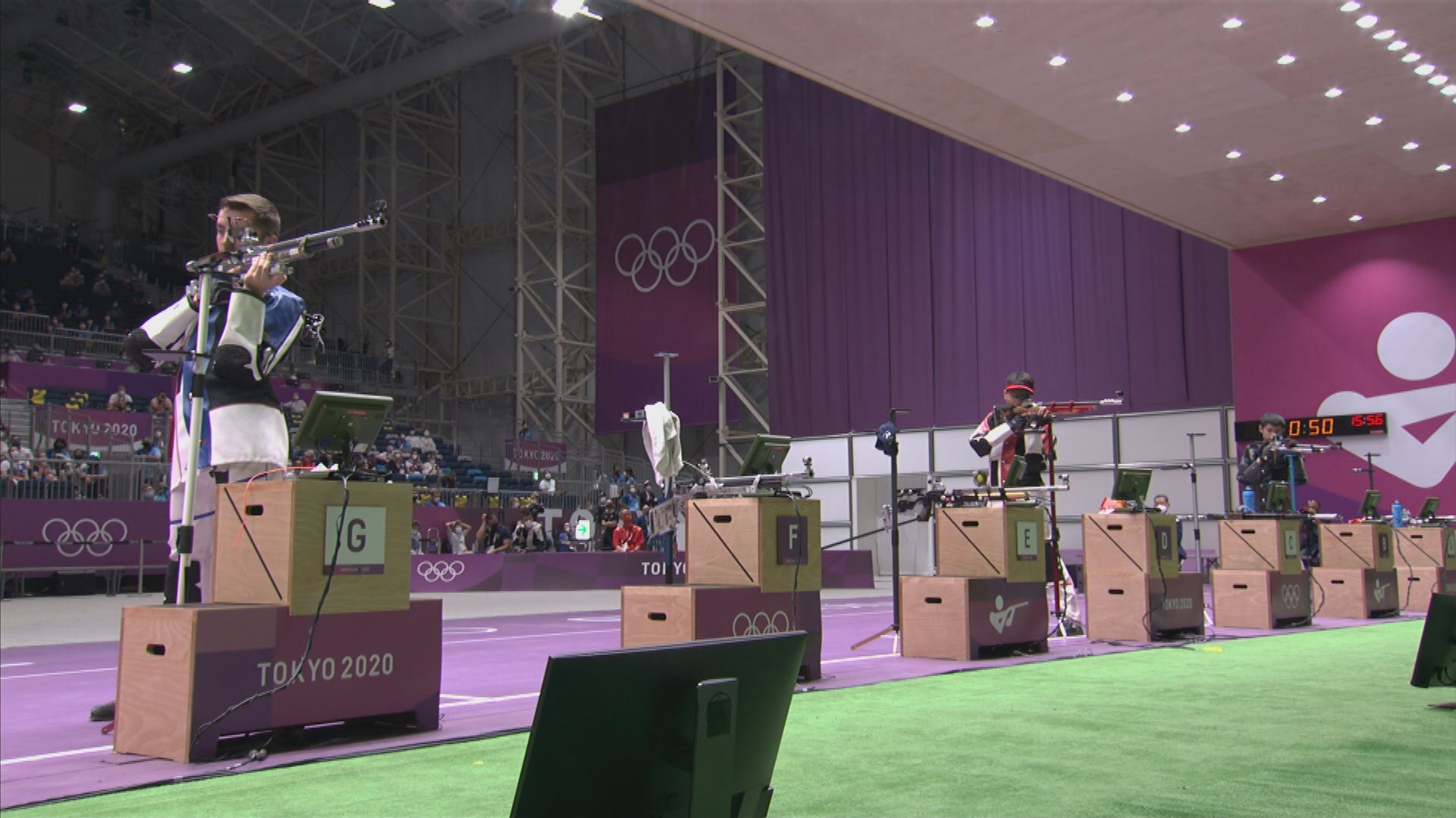 男子十米氣步槍　中國隊奪一銀一銅