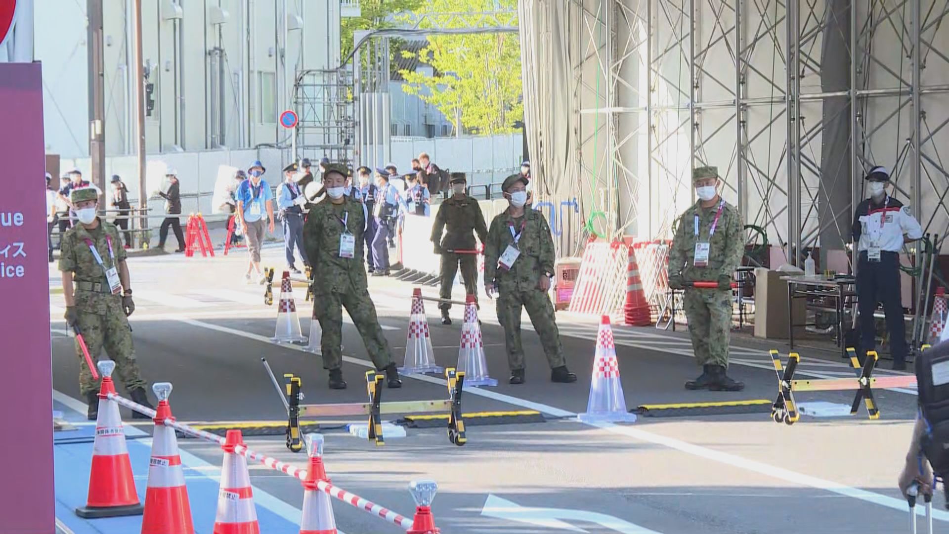 東京奧運開幕場地一帶保安增強