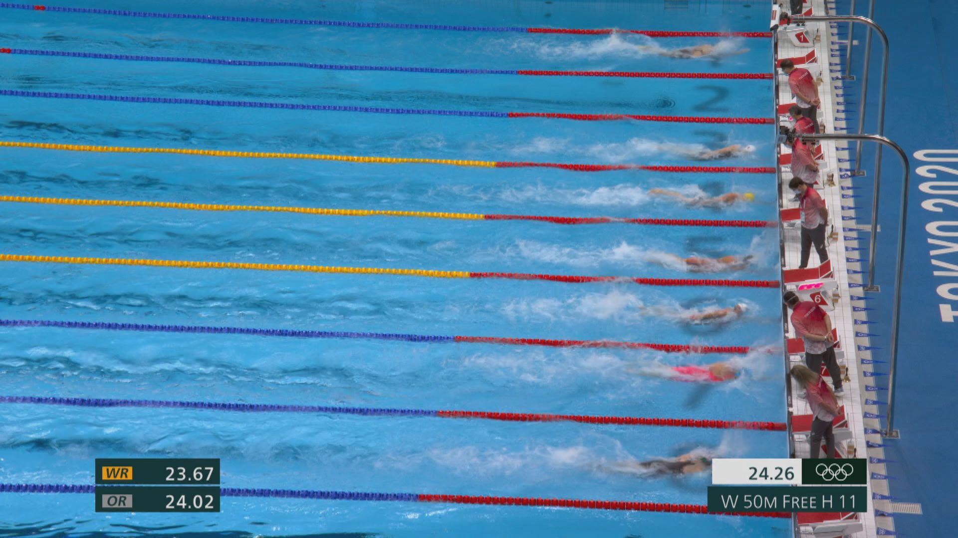 女子50米自由泳何詩蓓初賽晉級後因傷退賽