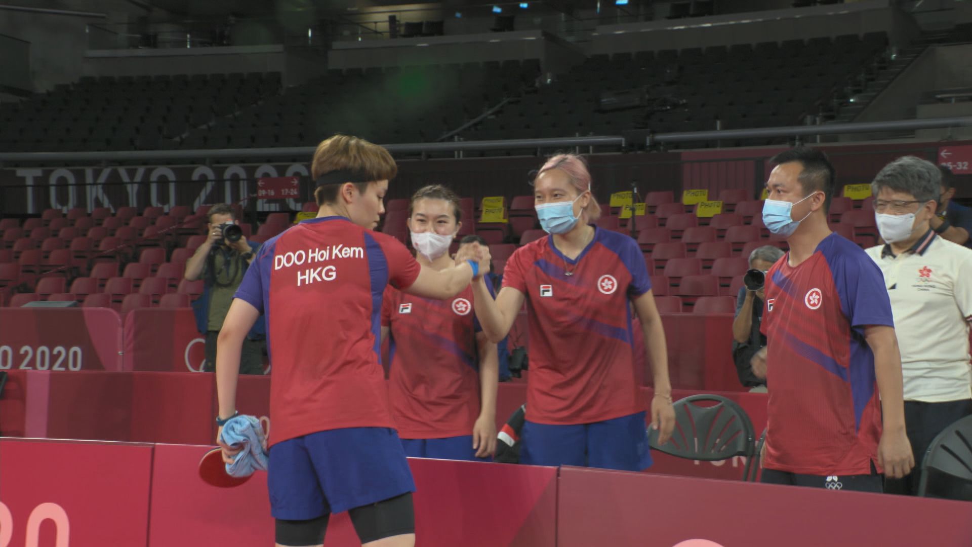 奧運女子乒乓球團體賽　港隊擊敗羅馬尼亞躋身四強