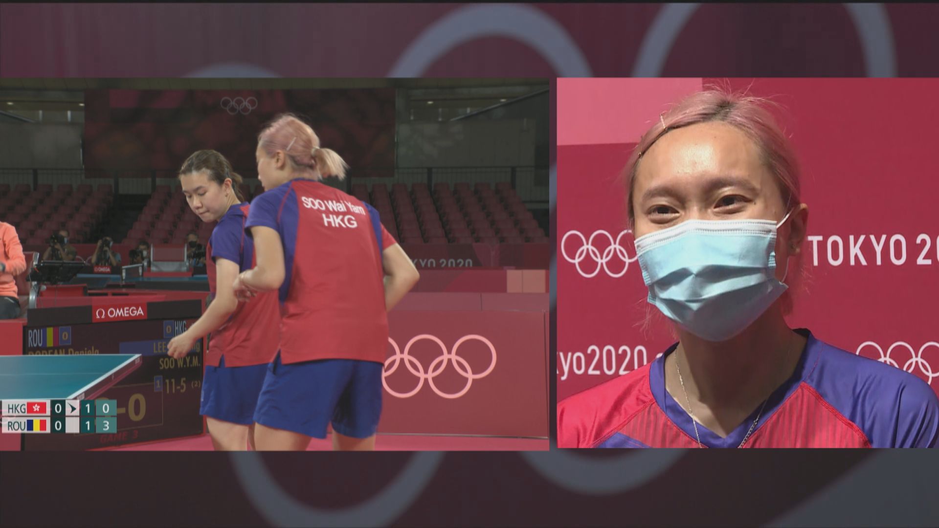 女子乒乓球團體賽港隊躋身四強　周二晚爭入決賽