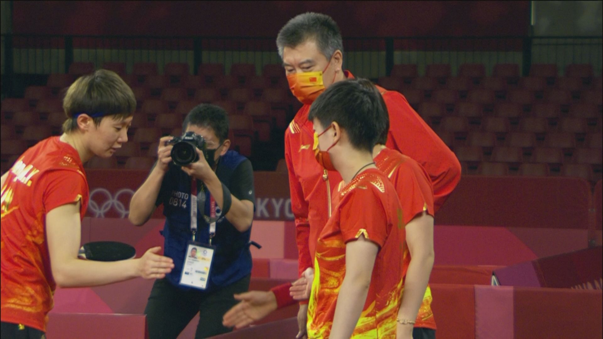 奧運乒乓女團　中國3:0新加坡