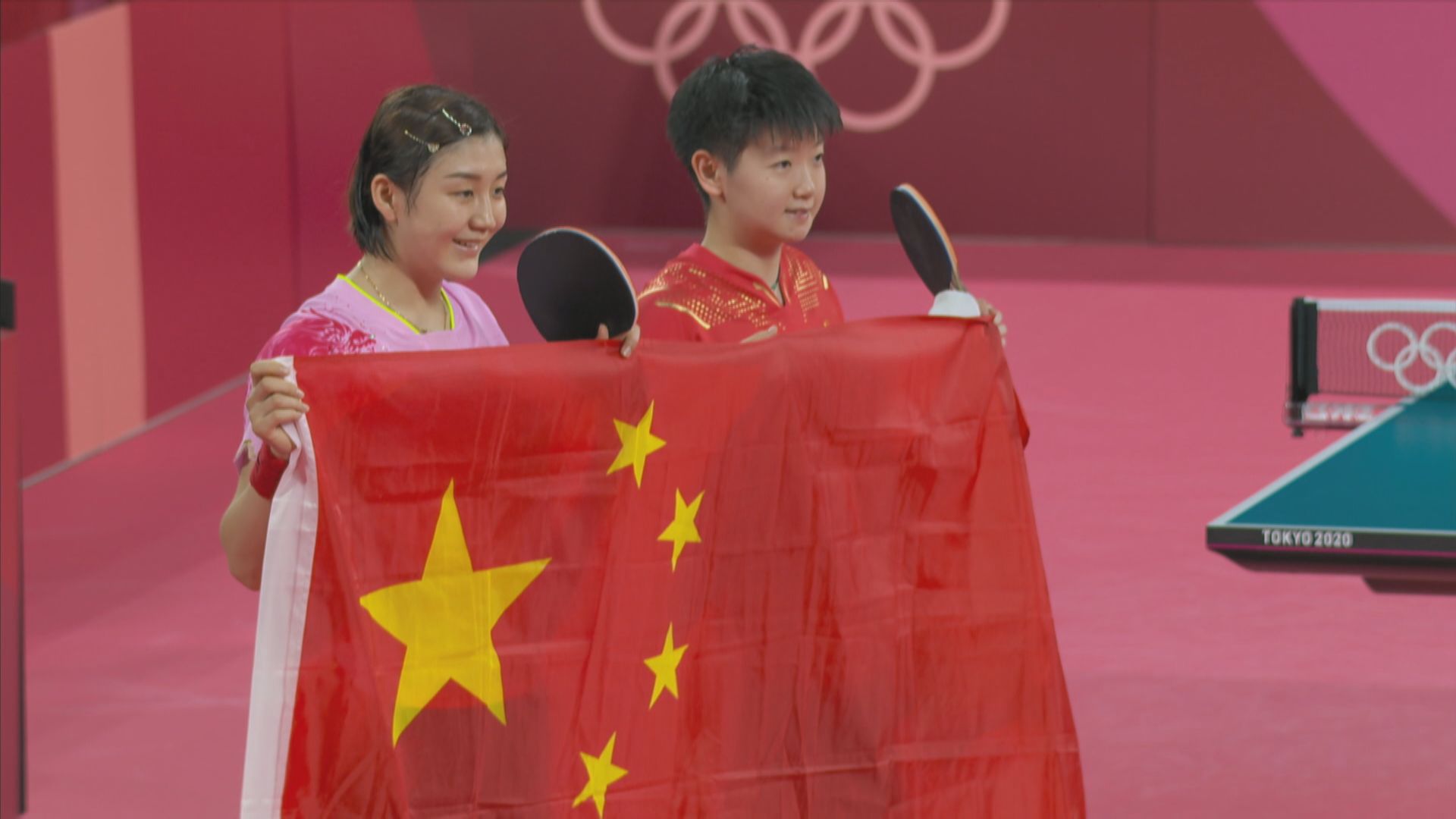 乒乓球女單　國家隊包辦金銀牌