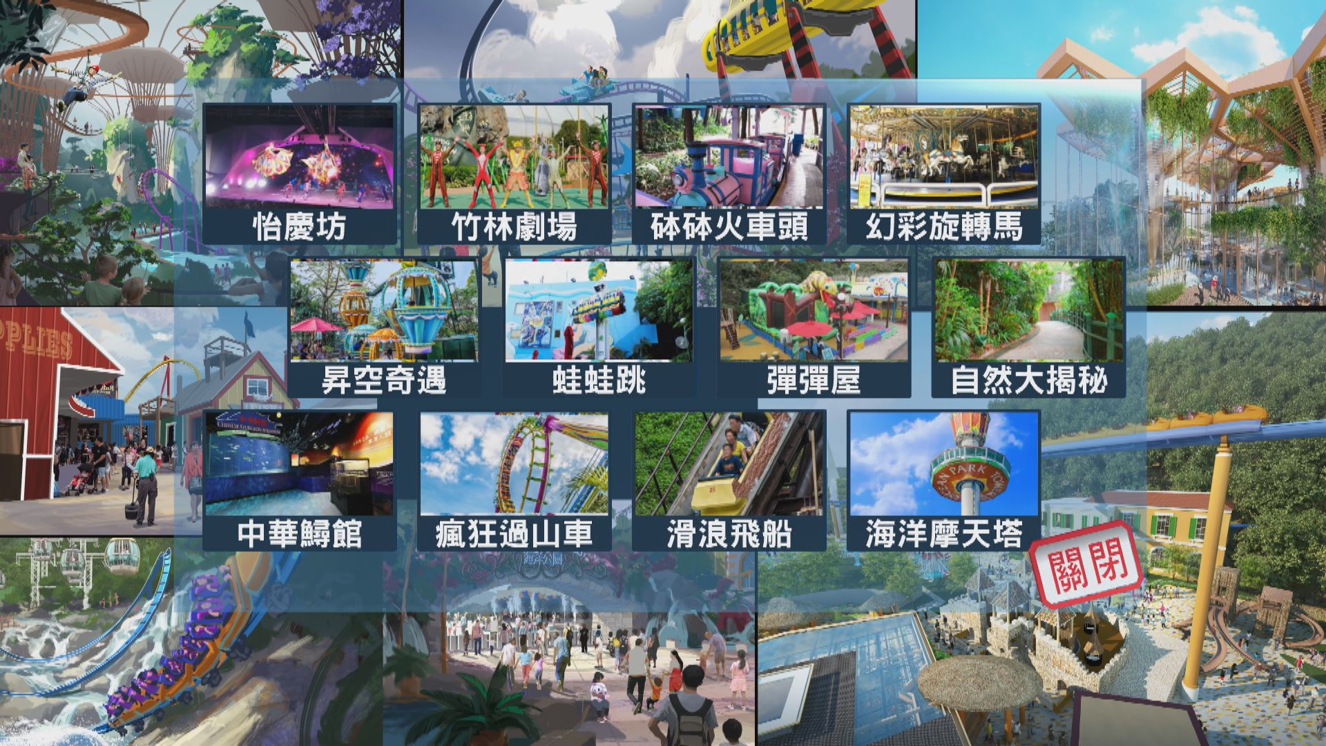 海洋公園新發展計劃新增及改建逾30個景點