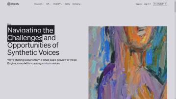 OpenAI再發布人工智能語音合成技術 考慮到安全問題暫不向公眾開放