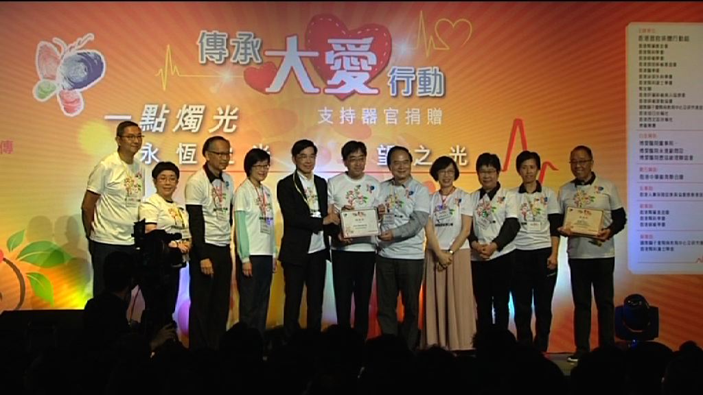 今年首季器官捐贈率偏低