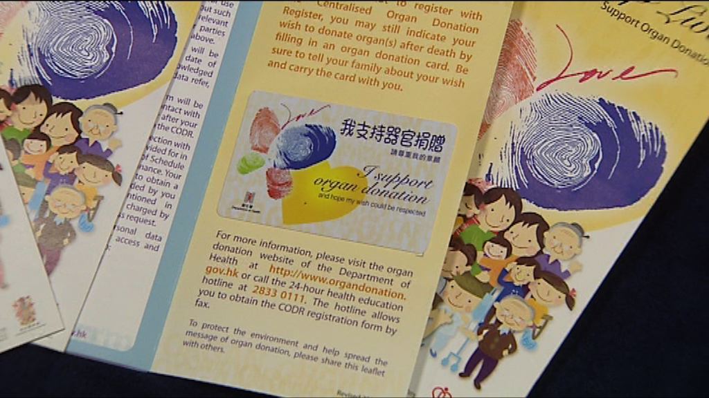 器官捐贈登記僅佔整體人口3%