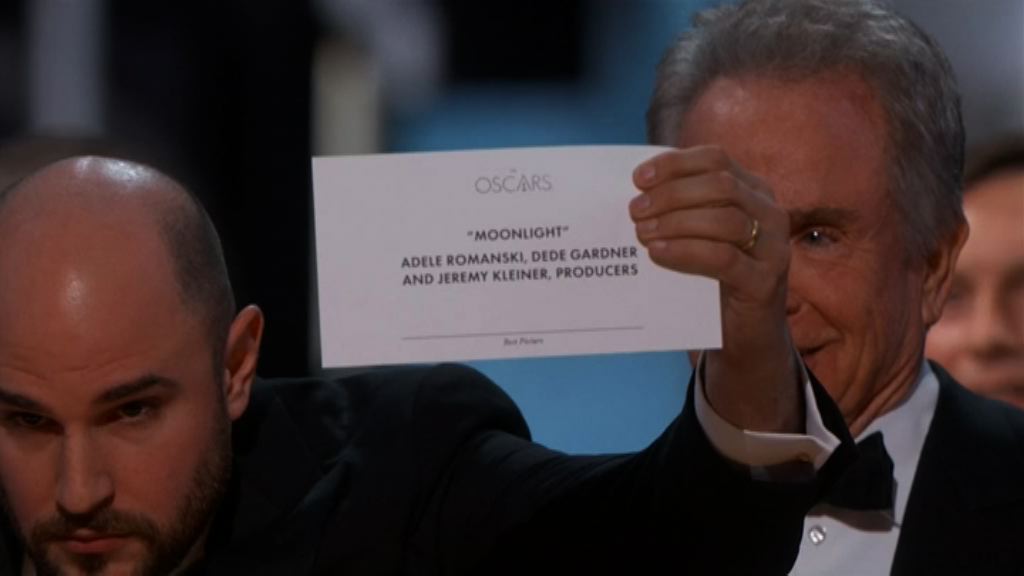 奧斯卡頒發最佳電影「擺烏龍」