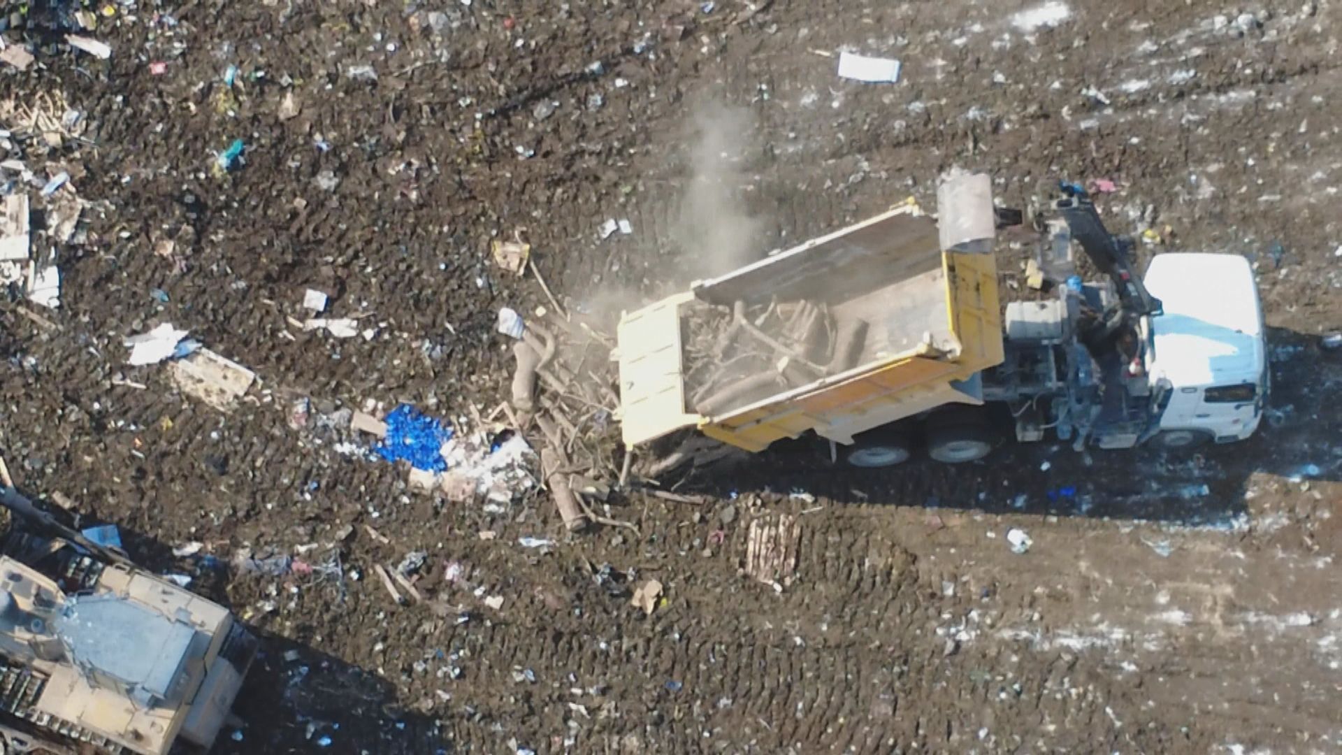 市民投訴貨車載滿樹木由屯門Y PARK棄堆填區　環保署指無違規業界批浪費 