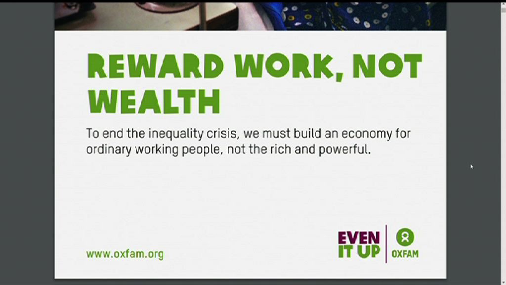 調查指全球1%富人擁82%財富