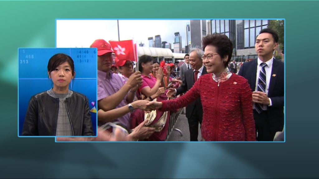 【政情】林鄭夫婦「賀歲片」平裝版上畫