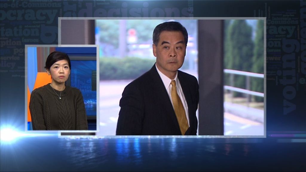 【政情】梁振英籲商界勿捐錢予本地大學