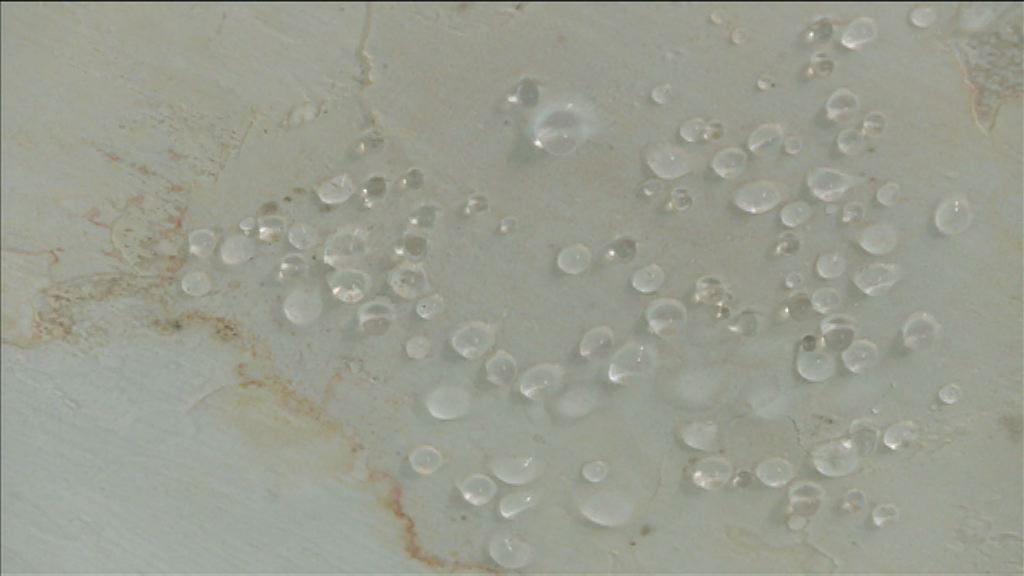 樓上改裝劏房去水渠接駁混亂　疑成滲水源頭