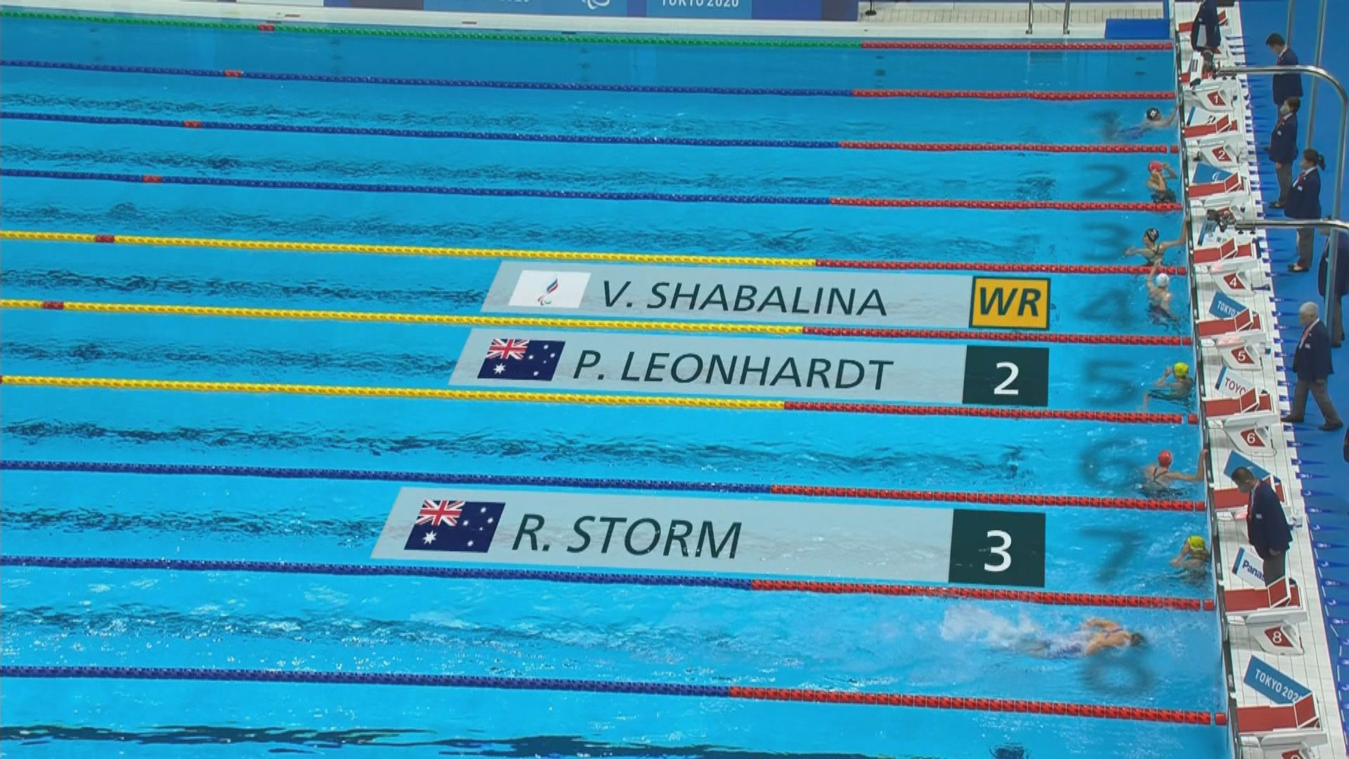 殘奧女子S14級100米蝶泳　陳睿琳第四