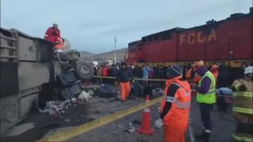 秘魯中部巴士與貨運列車相撞 4死逾30傷