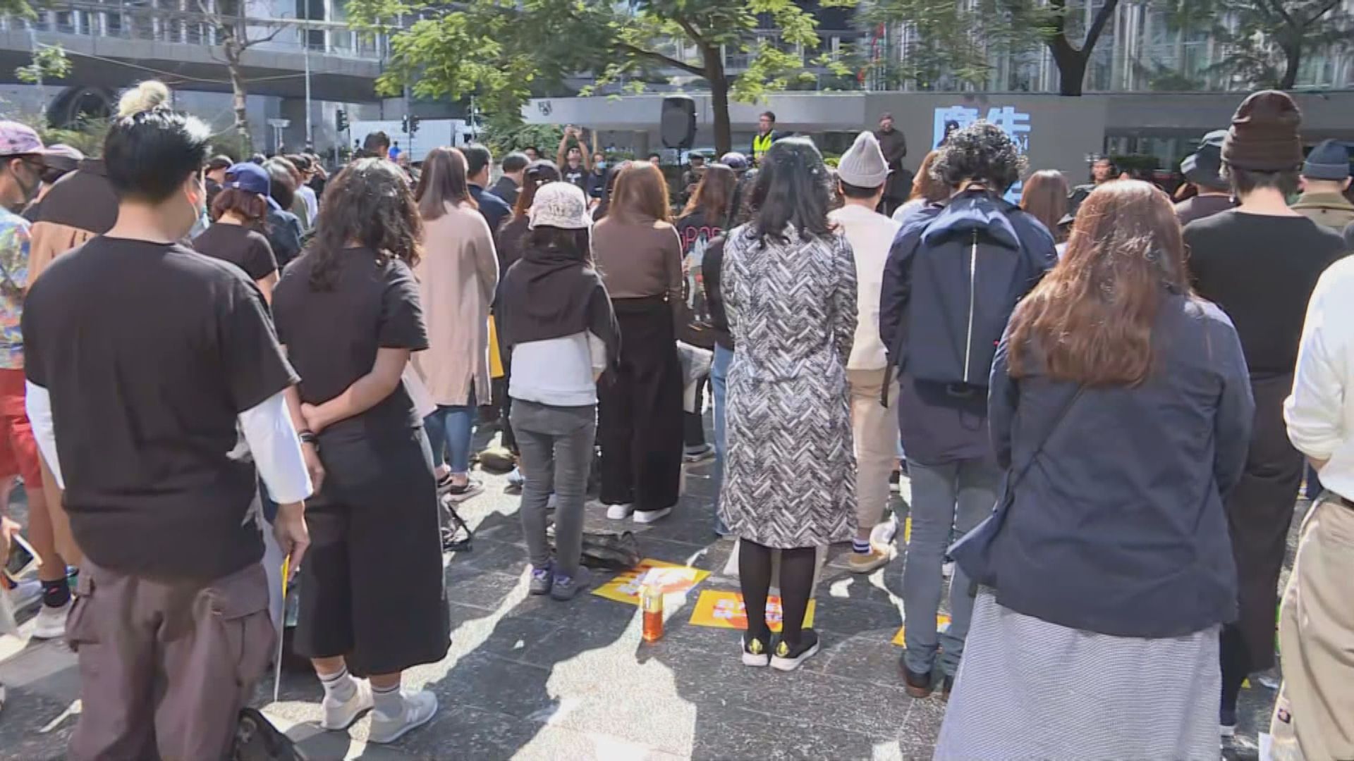 廣告界業一連五日於遮打花園發起罷工集會