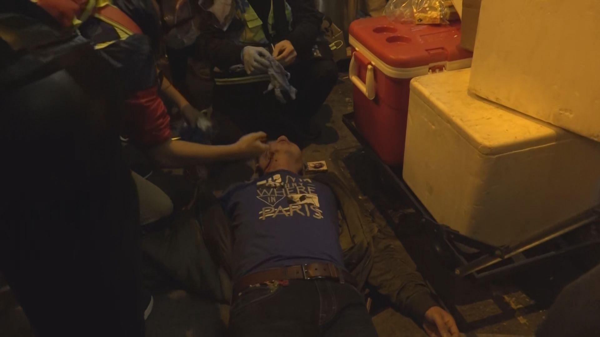 旺角一名男子被毆　防暴警到場處理