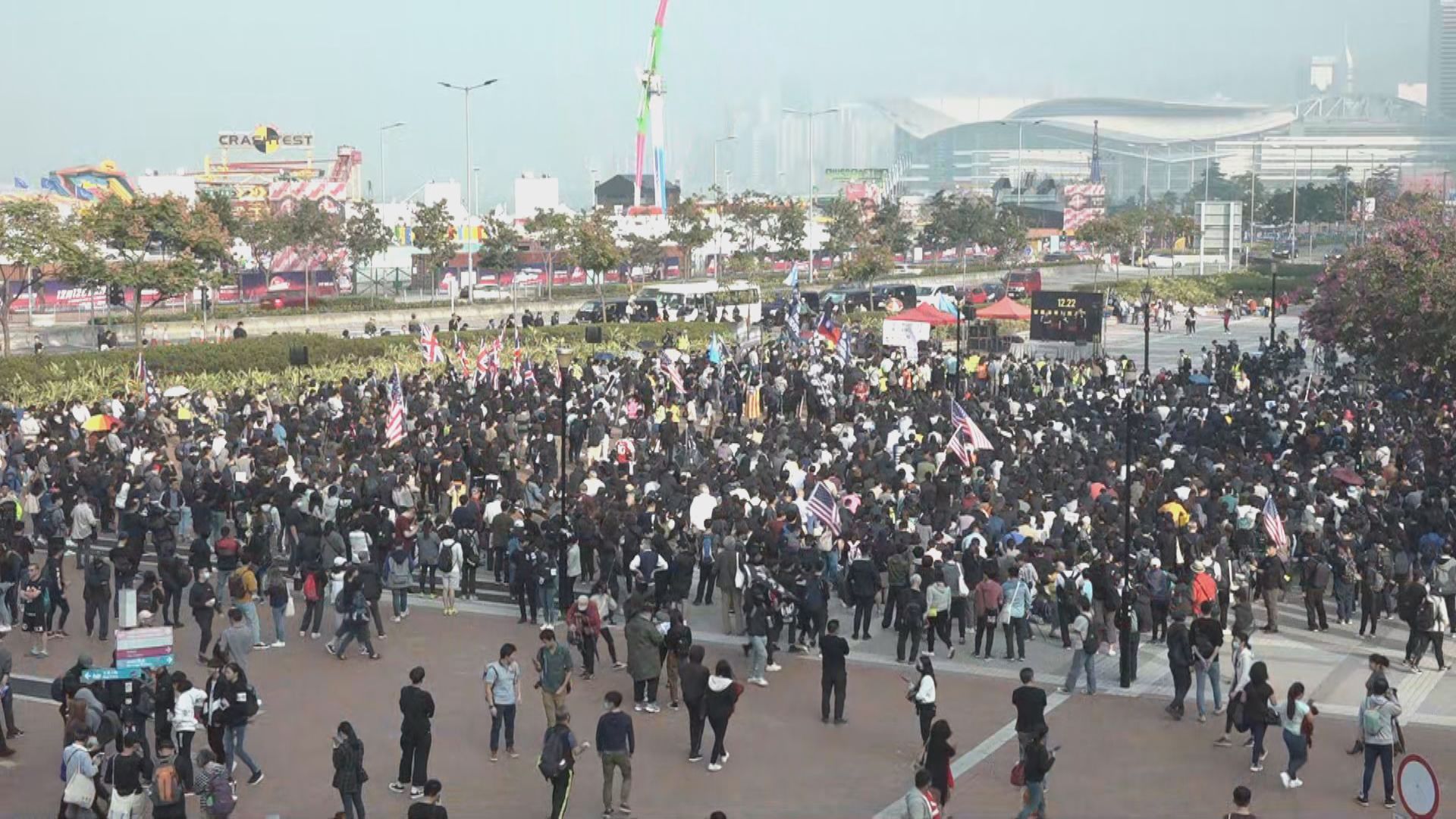 團體中環集會聲援新疆維吾爾族人