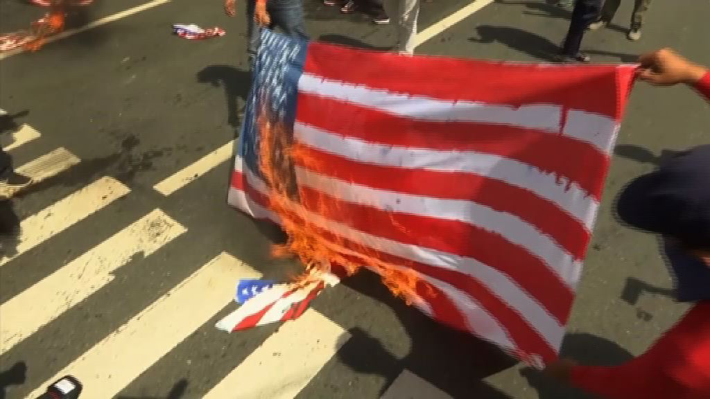 菲律賓馬尼拉續有反特朗普示威