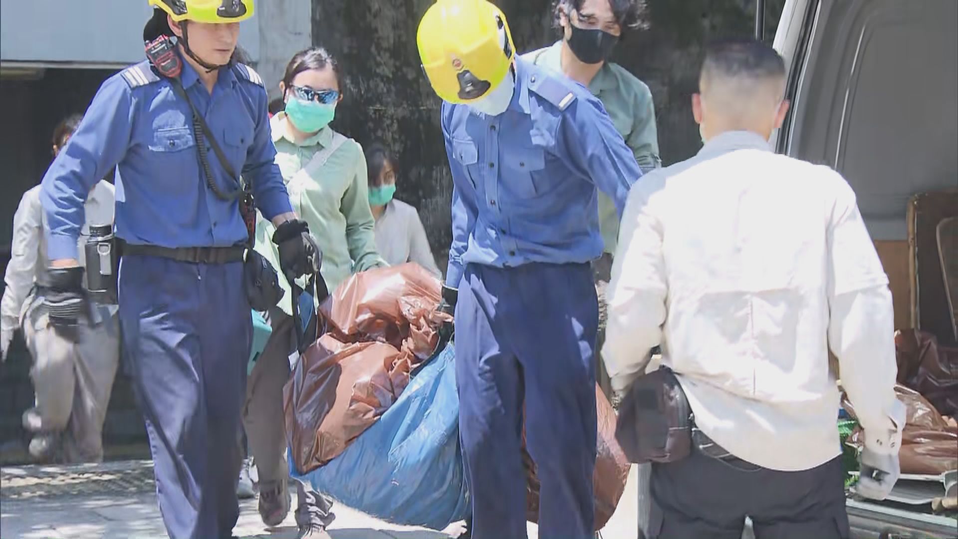 域多利道有野豬跌落引水道　消防到場將牠救出