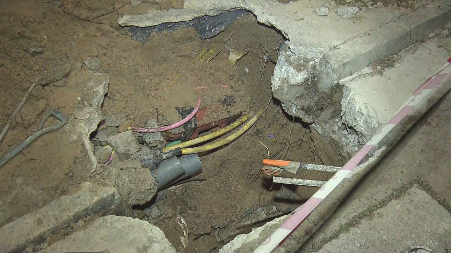 跑馬地樂活道有食水管爆裂　多幢大廈一度停水