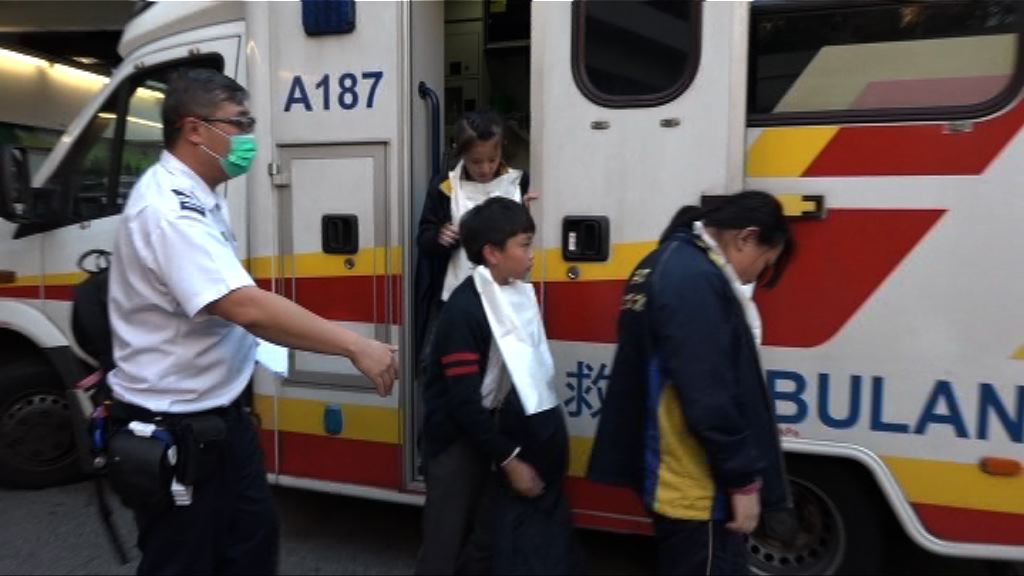 何壽南小學十名學童疑食物中毒送院