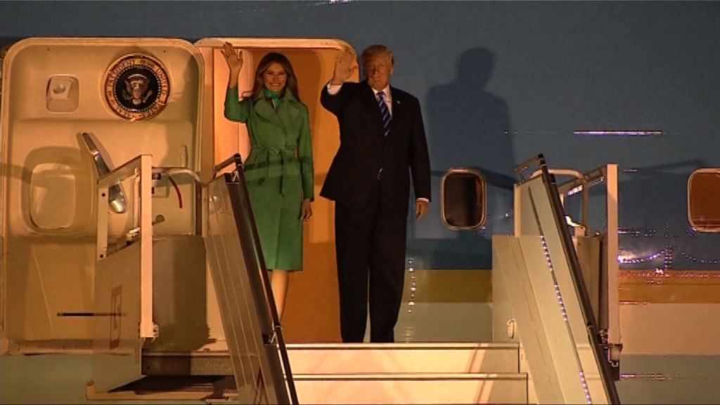 特朗普抵達波蘭訪問16小時